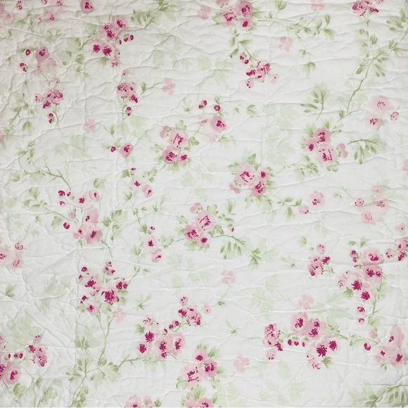 Simply Shabby Chic Other - Simply Shabby Chic Full Reversible Quilt Cherry Blossom Pink Satin